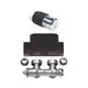 Kermi Ventilhahnblock-Kombiset Eckform, RAL9005 MT (schwarz soft), ZV03090002